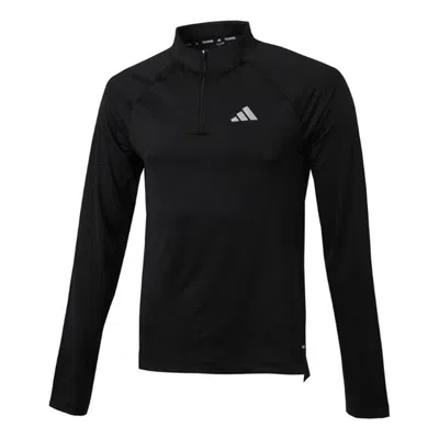 Adidas Originals Adidas Gym+ Training 1/4-zip Long Sleeve T-shirt 'black'