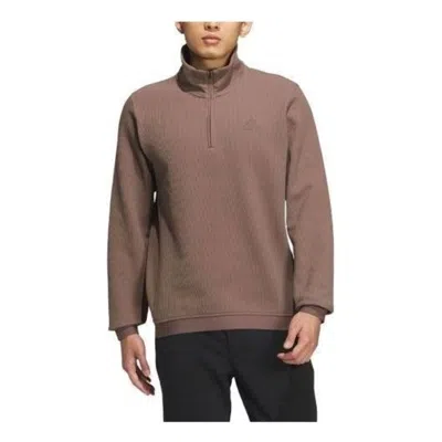 Adidas Originals Adidas Half-zip Sleeve Sweatshirt 'brown'