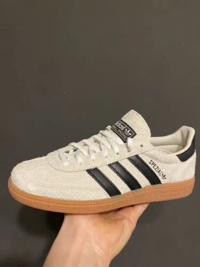 Pre-owned Adidas Originals Adidas Handball Spezial Aluminium Core Black Retro Vintage In Beige