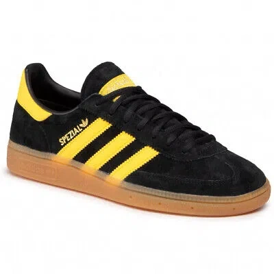 Pre-owned Adidas Originals Adidas Handball Spezial Fx5676 Core Black/yellow/gold Metalic