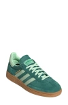 Adidas Originals Womens Collegiate Green Handball Spezial 3-stripes Suede Low-top Trainers