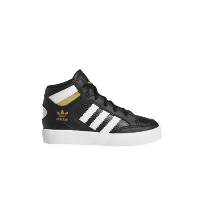 Pre-owned Adidas Originals Adidas Hard Court High Infant 'black Gold Metallic' | Infant Size 7.5