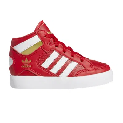 Pre-owned Adidas Originals Adidas Hard Court High Infant 'scarlet Gold Metallic' | Red | Infant Size 5