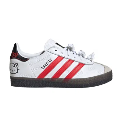 Pre-owned Adidas Originals Adidas Hello Kitty X Gazelle C '50th Anniversary' | White | Kid's Size 12