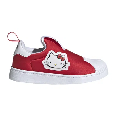 Pre-owned Adidas Originals Adidas Hello Kitty X Superstar 360 C 'vivid Red' | Kid's Size 1.5