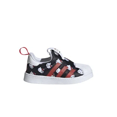 Pre-owned Adidas Originals Adidas Hello Kitty X Superstar 360 I 'allover Print' | Black | Infant Size 9
