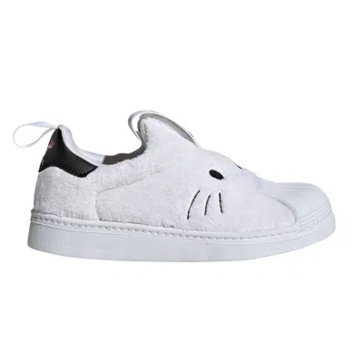 Pre-owned Adidas Originals Adidas Hello Kitty X Superstar 360 J 'hello Kitty Face' | White | Kid's Size 13