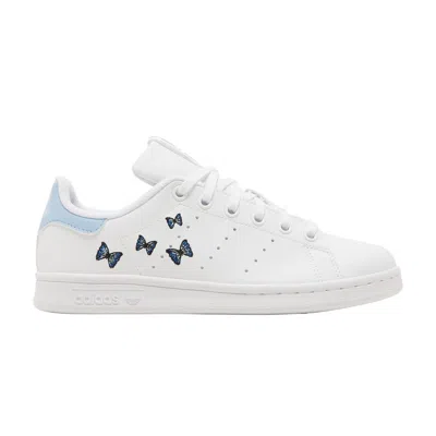 Pre-owned Adidas Originals Adidas Her London Studio X Stan Smith Big Kid 'butterflies' | White | Kid's Size 6.5