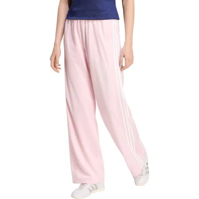 Adidas Originals Adidas High Rise Wide Leg Track Pants In Pink