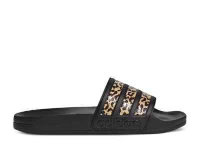 Adidas Originals Adidas Hirocoledge X Adidas Wmns Adilette Shower Slide 'takahashi Hiroko - Black Leopard' In Pink