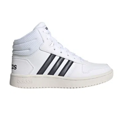 Pre-owned Adidas Originals Adidas Hoops 2.0 Mid J 'white Legend Ink' | Kid's Size 11.5