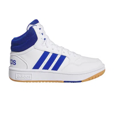 Pre-owned Adidas Originals Adidas Hoops 3.0 Mid K 'white Royal Blue' | Kid's Size 3