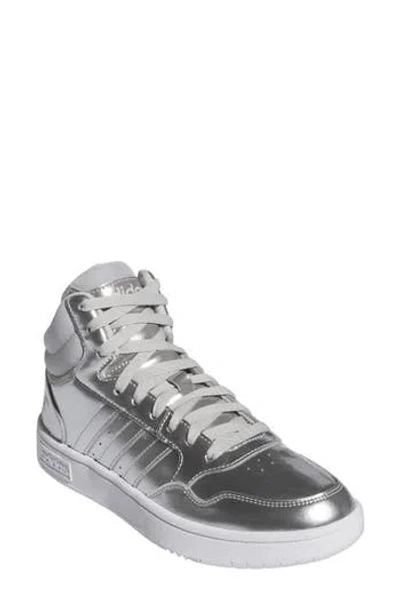Adidas Originals Adidas Hoops 3.0 Mid Top Sneaker In Ftwr White/grey/grey