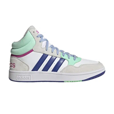 Pre-owned Adidas Originals Adidas Hoops 3.0 Mid 'white Lucid Blue Mint' | Men's Size 11