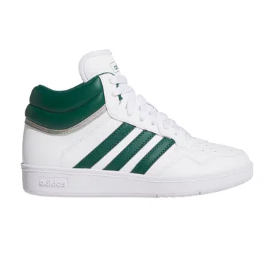 Pre-owned Adidas Originals Adidas Hoops 4.0 Mid J 'white Collegiate Green' | Kid's Size 3.5