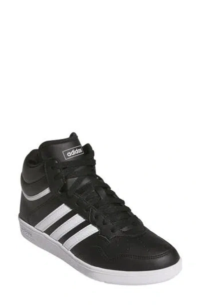 Adidas Originals Adidas Hoops 4.0 Mid Sportswear Basketball Sneaker In Black/white/black