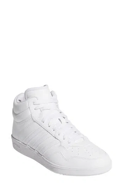 Adidas Originals Adidas Hoops 4.0 Mid Sportswear Basketball Sneaker In White/white/black