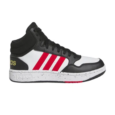 Pre-owned Adidas Originals Adidas Hoops Mid J 'black White Vivid Red' | Kid's Size 6