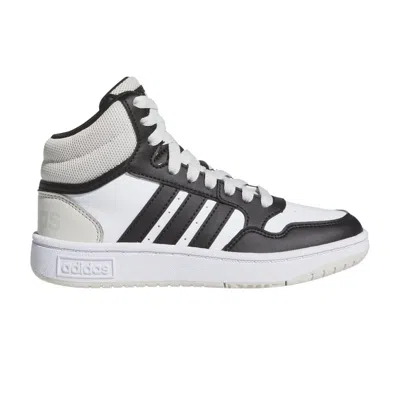 Pre-owned Adidas Originals Adidas Hoops Mid K 'orbit Grey Black White' | Kid's Size 6