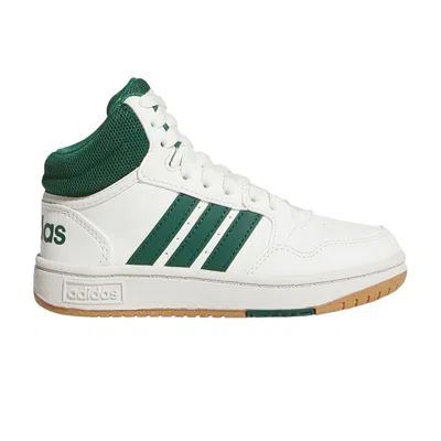 Pre-owned Adidas Originals Adidas Hoops Mid K 'white Collegiate Green Gum' | Kid's Size 2.5