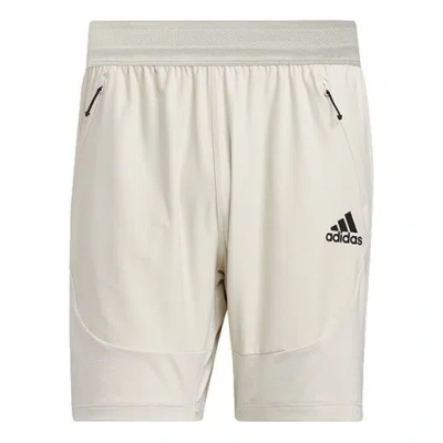 Adidas Originals Adidas H.rdy Shorts Training Sports Knit Casual Bauxite Brown In Neutral