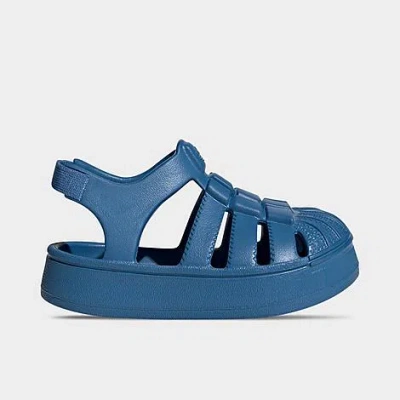 Adidas Originals Babies' Adidas Infant Originals Superstar Sandals In Focus Blue/focus Blue/focus Blue