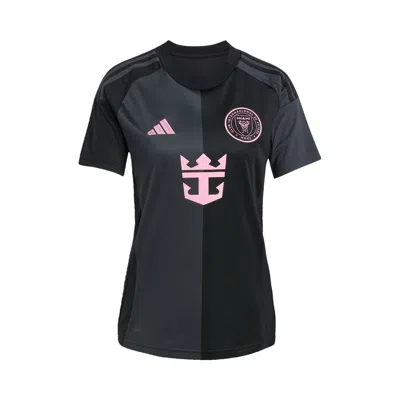 Pre-owned Adidas Originals Adidas Inter Miami Cf 25/26 Messi Away Jersey 'black' | Women's Size Xl