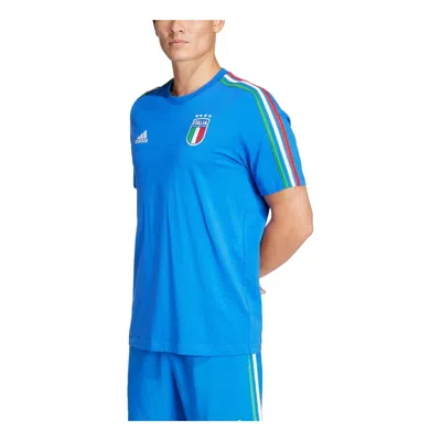Adidas Originals Adidas Italy Dna 3-stripes Football T-shirt 'blue'