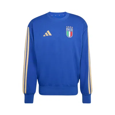 Pre-owned Adidas Originals Adidas Italy Dna Crew Sweat Sweatshirt 'bold Blue' | Men's Size Xs