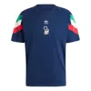 Adidas Originals Adidas Italy Originals T-shirt Asia Sizing 'blue' In Black
