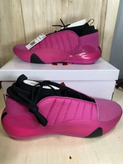 Pre-owned Adidas Originals Adidas James Harden Volume 7 Lucid Fuchsia Full Box Basketball Mens 14.5 In Pink