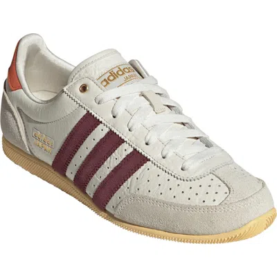 Adidas Originals Adidas Japan Low Top Sneaker In Off White/shadow Red/orange