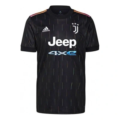 Adidas Originals Adidas Juventus Away Fan Edition Soccer/football Sports Short Sleeve Jersey T-shirt Black
