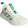 Adidas Originals Adidas Kaptir Flow Running Shoe In White/court Green/grey