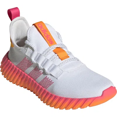Adidas Originals Adidas Kaptir Flow Running Shoe In White/magenta/orange