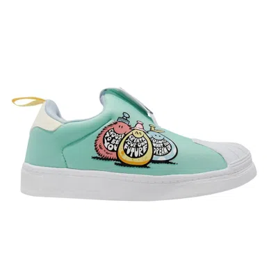 Pre-owned Adidas Originals Adidas Kevin Lyons X Superstar 360 Little Kid 'create Your Own Future' | Blue | Kid's Size 2.5