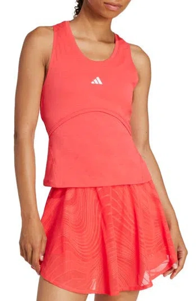 Adidas Originals Adidas Keyhole Back Recycled Polyester Racerback Tank In Selure