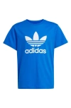 Adidas Originals Adidas Kid's Trefoil Cotton Graphic T-shirt In Blue