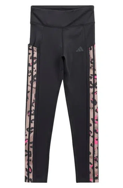 Adidas Originals Adidas Kids' 3-stripe Leggings In Black
