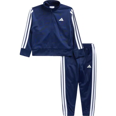 Adidas Originals Adidas Kids' 3-stripe Tri-cot Track Suit In Blue