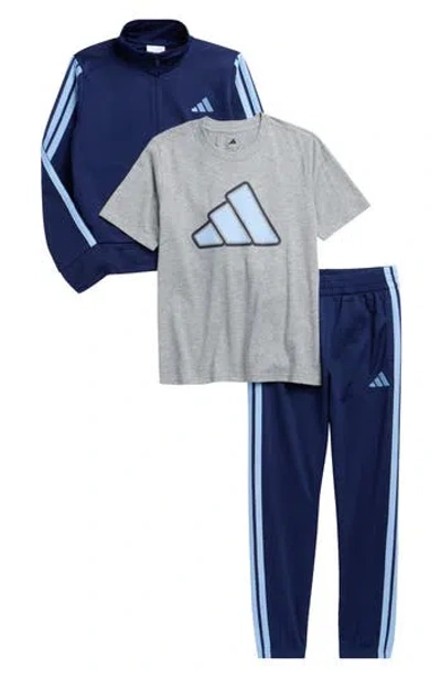 Adidas Originals Adidas Kids' 3-piece Tricot Track Set In Multi