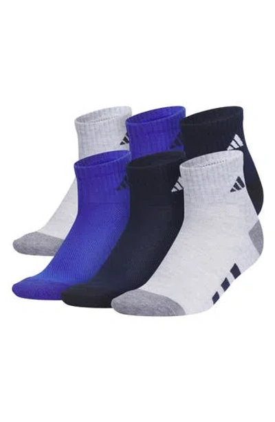 Adidas Originals Adidas Kids' Aeroready Athletic 6-pack Cushioned Quarter Length Socks In Multi