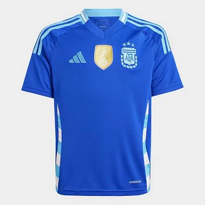 Adidas Originals Adidas Kids' Argentina 2024 Away Soccer Jersey In Lucid Blue/blue Burst