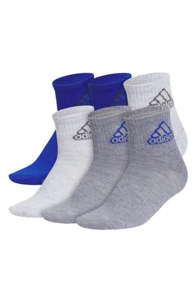 Adidas Originals Adidas Kids' Assorted 6-pack Aeroready Superlite Ankle Socks In Blue