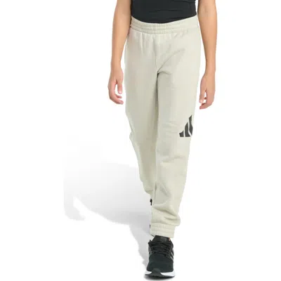 Adidas Originals Adidas Kids' Big Logo Fleece Joggers In Neutral