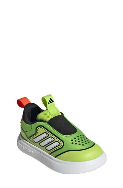 Adidas Originals Adidas Kids' Bubblecomfy Knit Slip-on Sneaker In Green