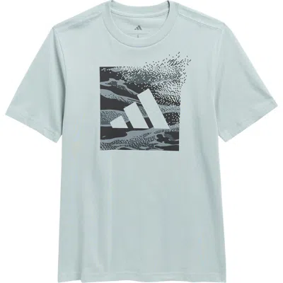 Adidas Originals Adidas Kids' Camo Logo Graphic T-shirt In Blue