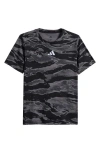 Adidas Originals Adidas Kids' Camo Print Cotton T-shirt In Black
