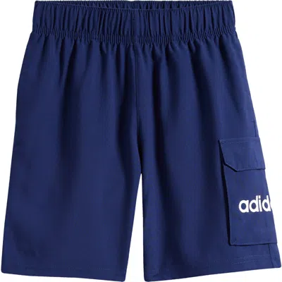 Adidas Originals Adidas Kids' Cargo Woven Shorts In Blue