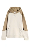 ADIDAS ORIGINALS ADIDAS KIDS' COLORBLOCK FLEECE PULLOVER HOODIE